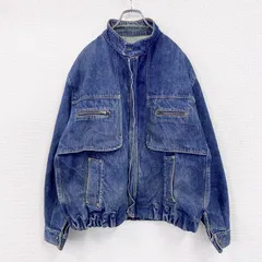 古着 used　～80s　ユーロヴィンテージ　デニムジャケット/Gジャン　スタンドカラー　FIOCCHI社ボタン　インディゴ　