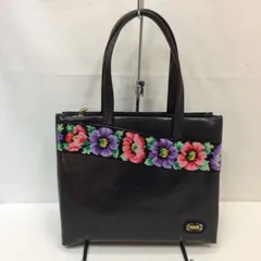 FEILER フェイラー レザーバッグ ブラック 花柄