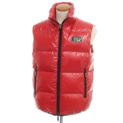 【新品アウトレット】ディースクエアード DSQUARED2 ナイロン ダウンベスト レッド【サイズ48】【メンズ】