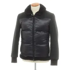 【中古】エンメティ EMMETI ナイロン ムートン ダウンジャケット ブラック【サイズ46】【メンズ】