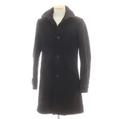 【中古】ジースターロウ G-STAR RAW ウールナイロン ラウンドカラーコート ブラック【サイズXS】【メンズ】