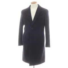 【中古】ブラックレーベル クレストブリッジ BLACK LABELCRESTBRIDGE ウールナイロン チェスターフィールドコート ネイビー【サイズM】【メンズ】