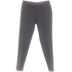 【中古】インコテックス INCOTEX ウール ドレススラックスパンツ グレーxネイビー【サイズ46】【メンズ】