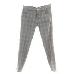 【新品】ヤコブコーエン JACOB COHEN SCOTT ストレッチウールカシミヤ チェック 5ポケットパンツ グレーxホワイト【サイズ34】【メンズ】