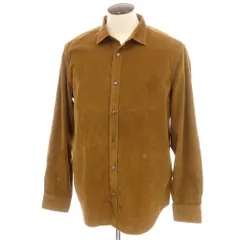 【新品】ヤコブコーエン JACOB COHEN コットン 細畝コーデュロイ カジュアルシャツ ブラウン【サイズXXL】【メンズ】