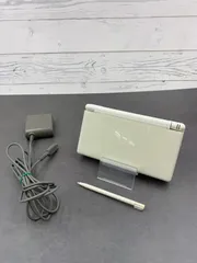 【動作OK・安心補償】 ニンテンドー DS Lite  クリスタルホワイト 本体  USG-001 動作確認済み 純正アダプター付属 0130-206