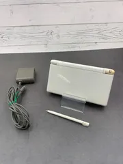 【動作OK・安心補償】 ニンテンドー DS Lite  クリスタルホワイト 本体  USG-001 動作確認済み 純正アダプター付属 0130-207
