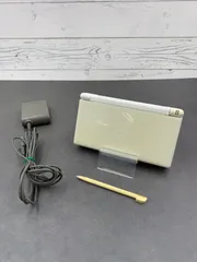 【動作OK・安心補償】 ニンテンドー DS Lite  クリスタルホワイト 本体  USG-001 動作確認済み 純正アダプター付属 0130-208