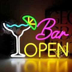 乾杯ネオンサインカクテル LED ネオンライト BAR open 装飾 喫茶店用