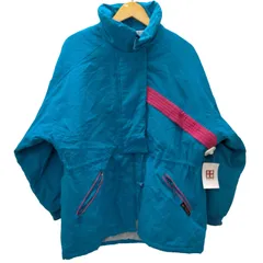 ユーズドフルギ USED古着 カナダ製 ポリ コットン 中綿  バイカラー フルジップ ジャケット メンズ 表記無 