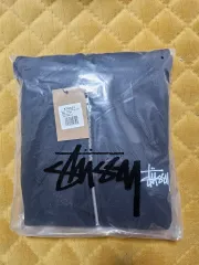 STU STUSSY ブラック 起毛 フードジップアップ 新品 M サイズ