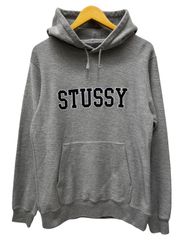 入手困難】STUSSY ステューシー プルオーバーパーカー Sロゴ グレー M