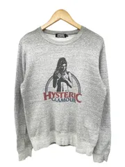 HYSTERIC GLAMOUR (ヒステリックグラマー) プリント 長袖 スウェット コットン 0293ＣＳ０１ Ｍ グレー メンズ/025