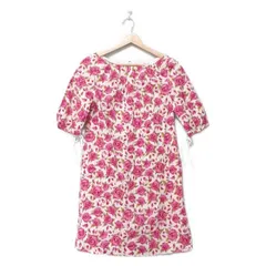 DRESSTERIOR(ドレステリア) ワンピース レディース美品  - 白×ピンク×マルチ ボートネック/半袖/ひざ丈/花柄のサムネイル
