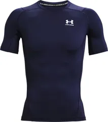アンダーアーマー UNDER ARMOUR UA ヒートギアアーマー ショートスリーブ シャツ メンズ 半袖 アンダーウェア トップス 吸汗速乾 涼しい 通気性 トレーニング 抗菌防臭 ドライ ストレッチ  136 410 MIDNIGHTNAVY/WHI