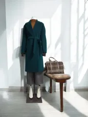 ウール92% 厚手 ロング コート