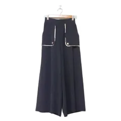 ブルーレーベルクレストブリッジ パンツ サイズ36 S レディース - ダークネイビー×ベージュ×マルチ フルレングス/ワイドパンツ