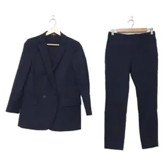 theory(セオリー) レディースパンツスーツ レディース - ダークネイビー ダブル