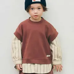 《新品》ベストとくっつきトップス p.premier 80 100 110 120サイズ 子供服 P411015