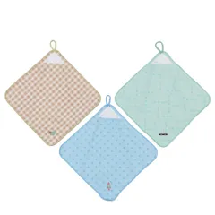 【メール便】ループタオル ループ付きタオル 3枚組 オーガナイズ 男児 入園入学準備雑貨 かわいい グッズ 