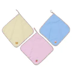 【メール便】ループタオル ループ付きタオル 3枚組 ガーゼ 女児 入園入学準備雑貨 かわいい グッズ 