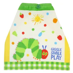 【メール便】はらぺこあおむし ゴム＆ボタン付きキッズおてふきタオル おりこうタオル たいようフルーツ エリックカール 入園入学準備雑貨 絵本キャラクター グッズ 