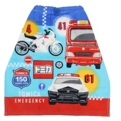 【メール便】トミカ ゴム＆ボタン付きキッズおてふきタオル おりこうタオル カムラット TOMICA 入園入学準備雑貨 キャラクター グッズ 