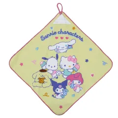 【メール便】サンリオキャラクターズ ループタオル ループ付きタオル ポップポップ Sanrio 入園入学準備雑貨 キャラクター グッズ 