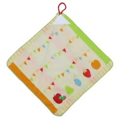 【メール便】はらぺこあおむし ループタオル ループ付きタオル フラッグフルーツ エリックカール 入園入学準備雑貨 絵本キャラクター グッズ 