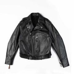 Dポケット ホースハイド レザートグス レザージャケット茶芯 馬革 3XL
