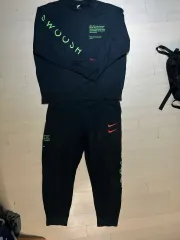 正規品) NIKE ダブルスウッシュ トレーナー セットアップ ブラック XL