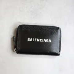 【美品】 BALENCIAGA バレンシアガ / エブリデイコインカードホルダー ミニ財布 コインケース カードケース ブラック Everyday 505049