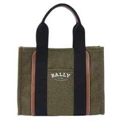バリー BALLY バッグ レディース ブランド トートバッグ ハンドバッグ キャンバス カーキ おしゃれ 【中古】