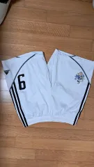 アディダス ハーフパンツ 白 6番 95