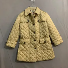 8Y バーバリー キッズ チェック キルティング ダウン コート