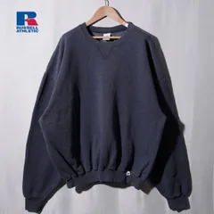 ラッセルアスレチック RUSSELL ATHLETIC スウェット XXL ネイビー  ヴィンテージ Vintage ストリート オーバーサイズ ビッグシルエット アメカジ 無地 ネイビー ブルー グレー 古着 L602
