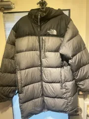 THE NORTH FACE ザノースフェイス ヌプシ ダウン ブラック/グレー M
