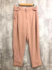 BLACK BY MOUSSY ブラックバイマウジー ウエスト ボタン テーパード パンツ size2/ベージュ ■◇ レディース