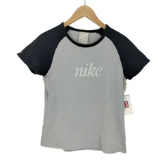 ナイキ NIKE 00s ラグラン ロゴ刺繍 チビT レディース import：M 