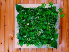 人工観葉植物 壁掛け フェイクグリーン 約1m×1m 結束バンド付き - メルカリ