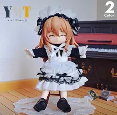 オビツ11ドール服 ob11 メイド風ワンピース4点セット 撮影小物 ぬい撮り 人形用 12分ドール 12分の1 女の子 メイド風ワンピースセット ヘッドドレス付き かわいい おしゃれ 個性派4点セット d-56