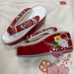ほぼ新品】七五三 草履 No.26 桜刺繍 子供用 Mサイズ - メルカリ