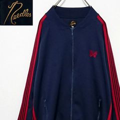 希少 ニードルス バタフライ 刺繍 ロゴ ライン トラック ジャケット