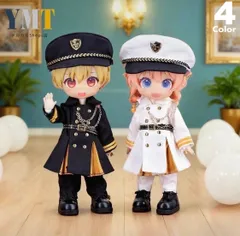 オビツ11 ドール服 制服3点セット 帽子＋ジャケット＋ベルト＋ボトムス 撮影小物 ぬい撮り 人形用 12分ドール GSCねんどろいどどーる ピコニーモ制服セット 帽子 ジャケット ベルト ボトムス 個性派3点セット 可愛い お洒落 d-60