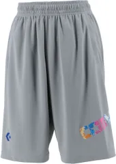 コンバース CONVERSE バスケット ウィメンズプラクティスパンツ ポケット付き レディース 短パン ハーフパンツ 転写プリント 吸汗 速乾 バスケ 部活 トレーニング 練習 体育 新入部員 女性  CB331853 1924 ブラック×ターコイズ