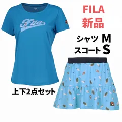 FILA  フィラ テニス  ウェア  シャツ  スコート  上下セットアップ  МSサイズ  新品未使用  青水色