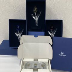 スワロフスキー SWAROVSKI クリスタル 蝶 バタフライ 置物 3点セット