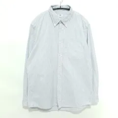 ユニクロ ストライプ シャツ L_M1993