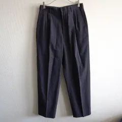 【AD1994】COMME des GARCONS HOMME 【90S 2タック ワイドシルエット ウール スラックス】Ｍ 90年代 ネイビー ギャルソン オム s2601054