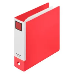 キングジム ミニリングファイル 3穴バインダー カード・診察券・推し活収納 アカ MN637-R （1点）